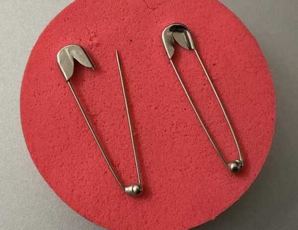 Minimalist Metallic Safety Pin